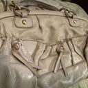 Miu Miu  Soft Beige Leather Frame Satchel with Linen Lining Photo 4