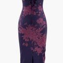 Micas Floral Print Lace Trim Slit Maxi Dress Photo 1