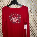 Croft & Barrow Stay cozy long sleeved shirt pj  size S Photo 1