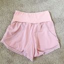 Halara High Waisted Crossover Mesh 2-in-1 Casual Shorts Peach Pink Size XS Photo 3