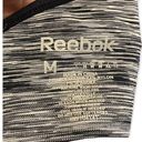 Reebok Black and Grey Strap Racerback Sports Bra Size Medium Photo 1