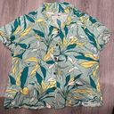 Buttons Hawaiian  down blouse Photo 0