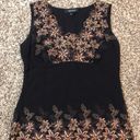 Karen Kane Y2K embroidered floral tank top Photo 1