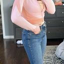 Pink and Orange Cropped Athletic Jacket Photo 3