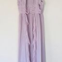 Donna Morgan New  Skye Ruffles Cutaway Halter Pink Gown Women's Size 18 Photo 5