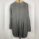 Oak + Fort  Gray Open Knit Oversized Open Front Slouchy Cardigan with Pockets Photo 5