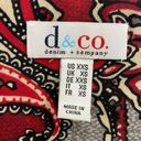 Denim & Co  Red and Black Paisley Print Sleeveless Top w Stretch Photo 2