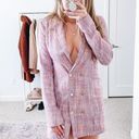 L'Academie Revolve Pink Tweed Blazer Mini Dress  Photo 3
