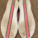 Polo Womens PRL  Ralph Lauren Pink Green Spinnaker Repeat Pony Boat Shoes Flats 6 Photo 4