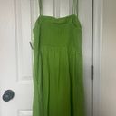 Old Navy Lime Green Linen Dress Photo 1