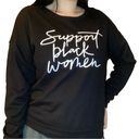 Nine West  “support black women” crewneck size small Photo 0