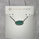 Kendra Scott Elisa / Pendant Necklace Silver Chalcedony Glass NEW Photo 2