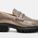 ALLSAINTS  Lola Studded Apron Toe Loafers, Pewter Size EU41 (Sold Out) New in Box Photo 1