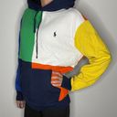 Polo Ralph Lauren Multi Colored Colorblock Hooded Sweatshirt Size M Photo 1