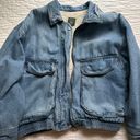 American Eagle Denim Sherpa Jacket Photo 0