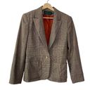 J. McLaughlin  Vintage Herringbone Wool Blazer Jacket Photo 0