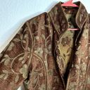 Edge YAK MAGIK NEPAL REVERSIBLE Embossed Velvet Raw  Jacket Womens Size Medium Photo 5