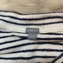 Aerie White & Navy Blue Striped Terrycloth Oversized Pullover Lightweight Sweats Photo 2