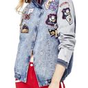 Guess  Original Patchwork Denim Bomber Jacket Y2K Fairy Cowgirl Gorpcore Boho S Photo 1