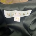 Meshki  Black Pleather Zipper Front Corset style Fitted Top XS Photo 6