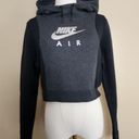 Nike Black/Grey/Silver  Cropped Hoodie, Women's M Photo 6