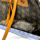 Dooney & Bourke  signature D&B logo black and tan leather bag Photo 10