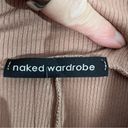 Naked Wardrobe Size XS Snatched Down Leggings Tan Ribbed V Cut High Rise NEW Photo 5