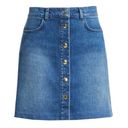 frame denim Claire Snap Front Denim Skirt Photo 3