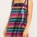 Show Me Your Mumu  Super Slip Tie Rainbow Sequin Party Dress Size XS New with Tag Photo 0