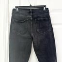 Gap  Denim Washed Black Vintage High Rise Slim Jeans Open Raw Ankle Hem 28 Short Photo 10