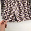 Primark Purple and yellow plaid skort skirt with shorts plus size 14 checkered Photo 6