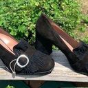 Vera Pelle  Black Suede Shoes Sz 40 (10) NWOT Photo 0