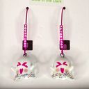 Betsey Johnson  Ghost Glow in the Dark Dangle Earrings White Pink Photo 4