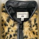 Uniqlo  By Carine Roitfeld faux fur bomber jacket, size large. Photo 1