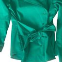 Doncaster  Kelly Green Tie Waist Blazer Double Breasted size 8 Cotton Blend Photo 7