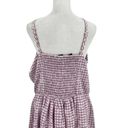 City Chic NWT  Floral Gingham Cottagecore Knee Length Dress Purple Pockets sz 18 Photo 3