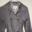 Banana Republic  plaid raincoat trench Small women Jacket belted double breasted Photo 2