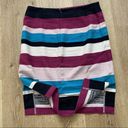 Loft  Purple Striped Pencil Skirt / High Waisted / Size 2P Photo 4