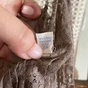 Vanity Fair Vintage 1960’s  mauve brown lace & ruffle detailed chemise slip Photo 3