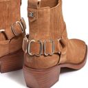 Sam Edelman Bellamie Harness Booties Camel Leather Suede Tan Edgy Ankle Boots 7 Photo 5