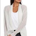 Lole  Marnie Light Heather Grey White Sheer Open Front Cardigan Size Small Photo 0