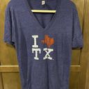 The Comfy I Heart (🩷) TX (Texas) Cotton Rayon Polyester T Shirt Tee some stretch Photo 0