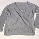 ASTR  The Label wrap front criss cross wrap sweater gray medium Nordstrom Revolve Photo 0