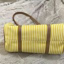 Dooney & Bourke  Yellow and White Striped Barrel Bag Photo 7