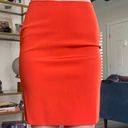 Jil Sander Orange Bodycon Skirt Photo 0