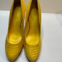 Ralph Lauren Canary Yellow Heels Size 8B Photo 1