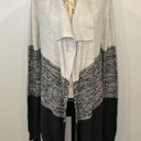 Roxy  cotton blend open front shawl collar long line cardigan sweater XL Photo 0