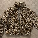 American Eagle Fleece Cheetah Jacket Photo 2