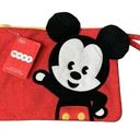 Disney  Mickey Mouse Large Red Pochette NEW Photo 0