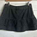 Romwe Women's Black Denim Mini Skirt Size Medium Photo 5